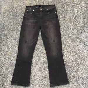 Hudson Harper High Rise Crop Night Star Black Wash Jeans